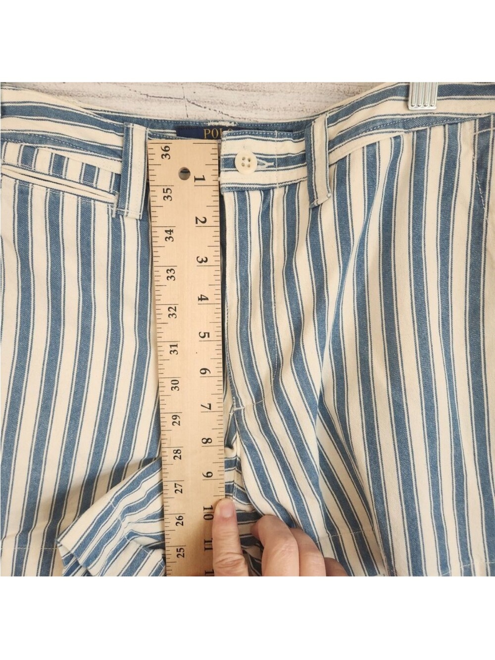 Polo Ralph Lauren Striped Blue and White Women’s Casual Shorts - Picture 6 of 7